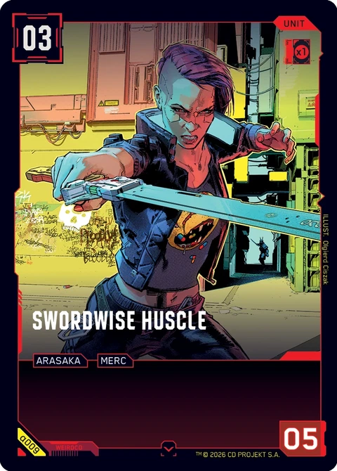 Swordwise Huscle - Cyberpunk TCG card