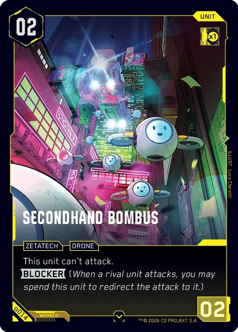 Secondhand Bombus - Cyberpunk TCG card