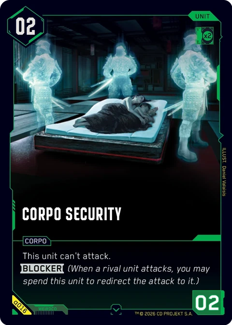 Corpo Security - Cyberpunk TCG card