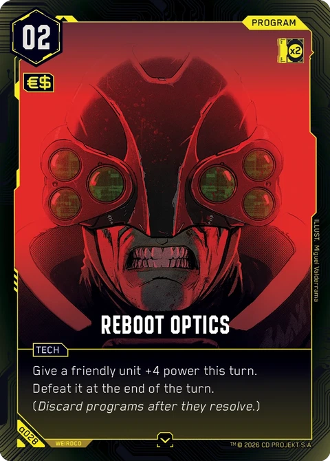 Reboot Optics - Cyberpunk TCG card