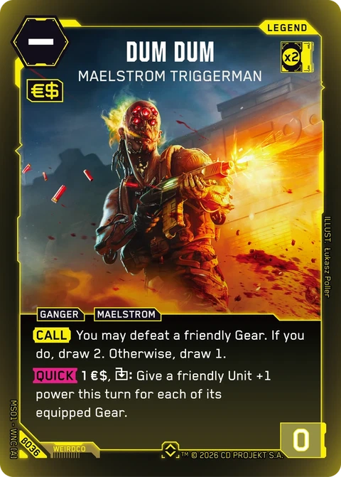 Dum Dum: Maelstrom Triggerman - Cyberpunk TCG card