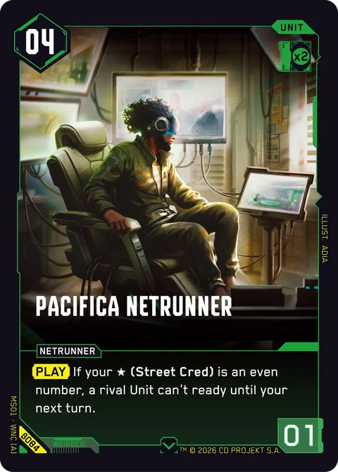 Pacifica Netrunner - Cyberpunk TCG card