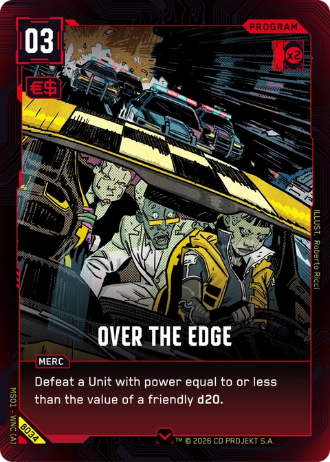 Over the Edge - Cyberpunk TCG card