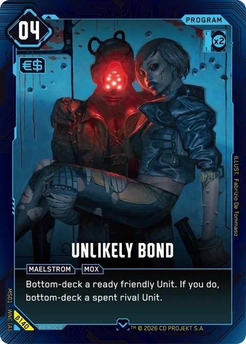Unlikely Bond - Cyberpunk TCG card