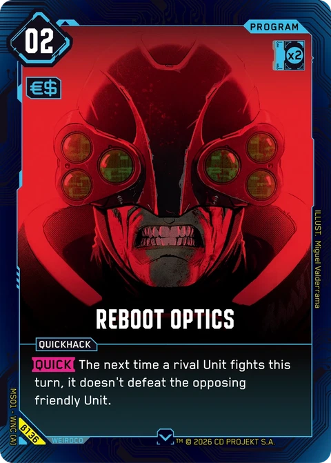 Reboot Optics - Cyberpunk TCG card