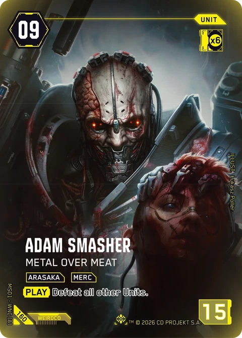 Adam Smasher: Metal Over Meat - Cyberpunk TCG card