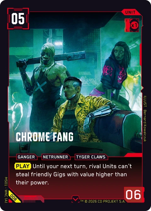 Chrome Fang - Cyberpunk TCG card