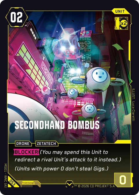 Secondhand Bombus - Cyberpunk TCG card