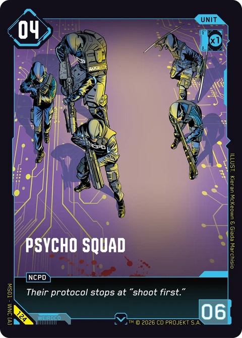 Psycho Squad - Cyberpunk TCG card