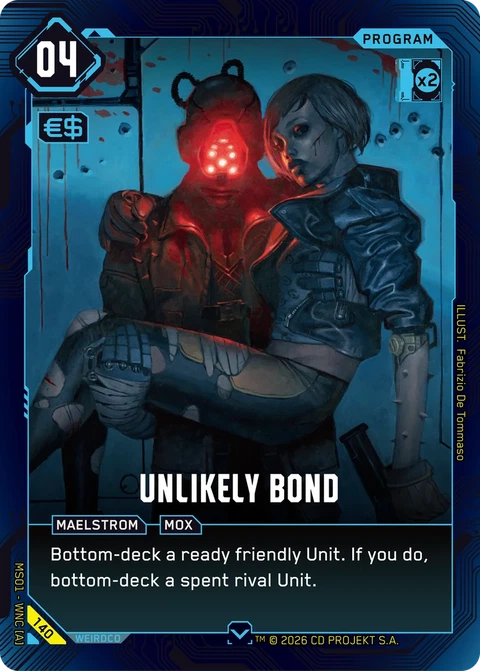 Unlikely Bond - Cyberpunk TCG card