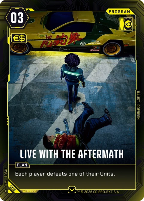 Live with the Aftermath - Cyberpunk TCG card