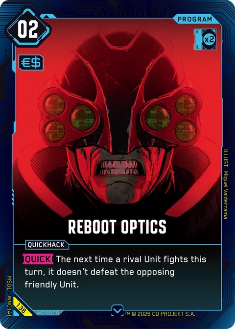 Reboot Optics - Cyberpunk TCG card