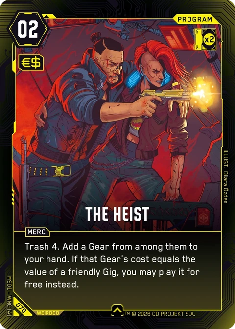 The Heist - Cyberpunk TCG card