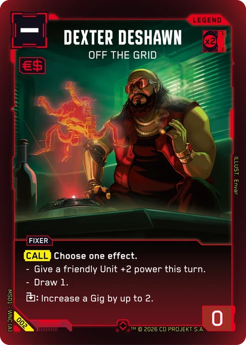 Dexter DeShawn: Off the Grid - Cyberpunk TCG card
