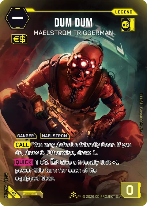 Dum Dum: Maelstrom Triggerman - Cyberpunk TCG card