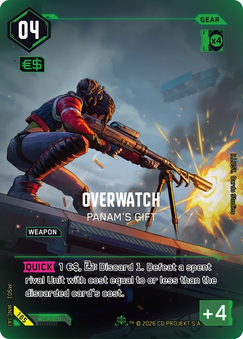 Overwatch: Panam's Gift - Cyberpunk TCG card