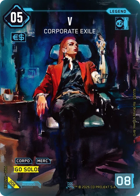 V: Corporate Exile - Cyberpunk TCG card