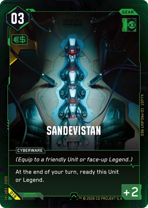 Sandevistan - Cyberpunk TCG card