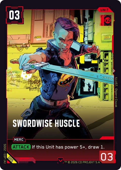Swordwise Huscle - Cyberpunk TCG card