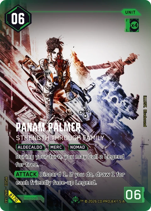 Panam Palmer: Strength Through Family - Cyberpunk TCG card