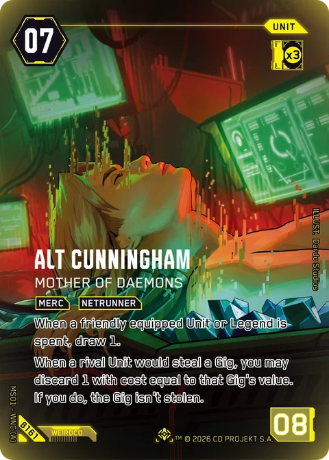 Alt Cunningham: Mother of Daemons - Cyberpunk TCG card