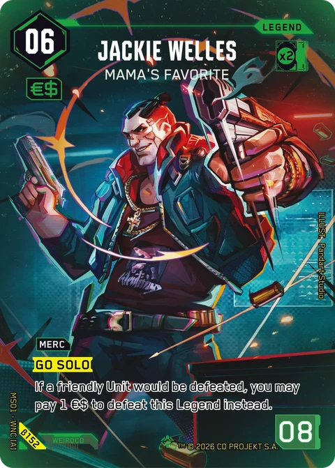 Jackie Welles: Mama's Favorite - Cyberpunk TCG card