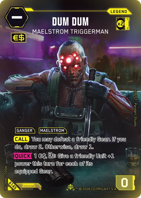 Dum Dum: Maelstrom Triggerman - Cyberpunk TCG card
