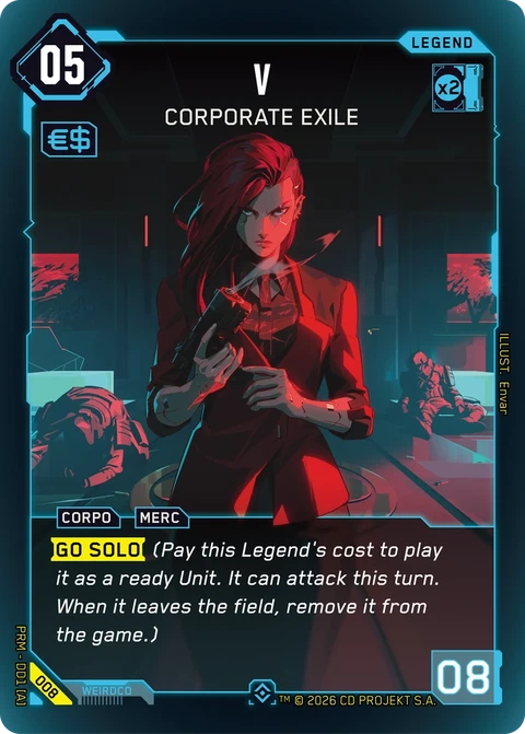 V: Corporate Exile - Cyberpunk TCG card