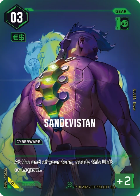 Sandevistan - Cyberpunk TCG card