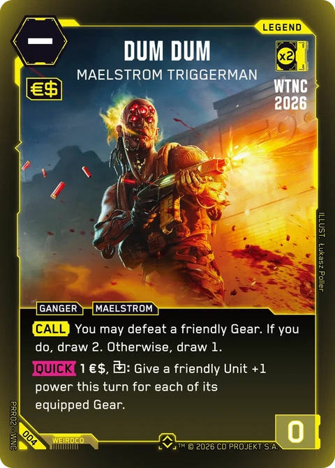 Dum Dum: Maelstrom Triggerman - Cyberpunk TCG card