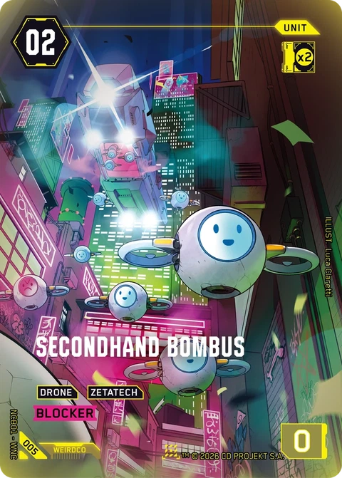 Secondhand Bombus - Cyberpunk TCG card