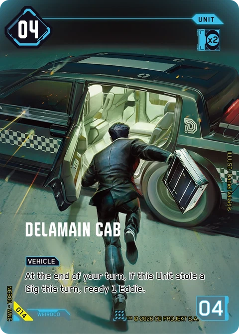 Delamain Cab - Cyberpunk TCG card