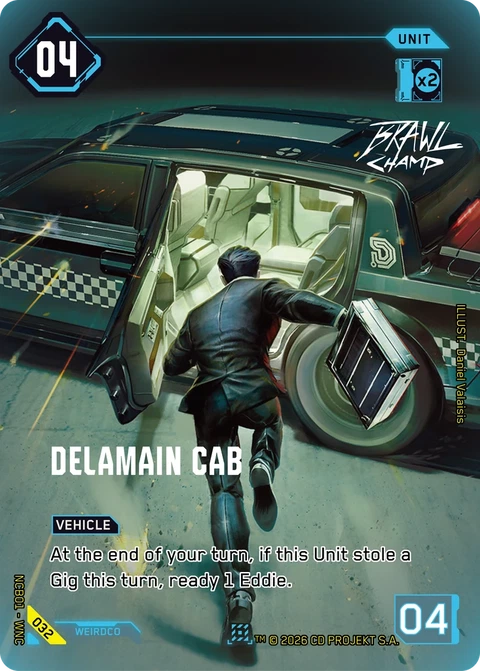 Delamain Cab - Cyberpunk TCG card