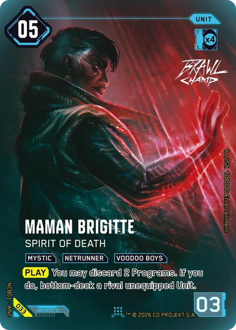Maman Brigitte: Spirit of Death - Cyberpunk TCG card