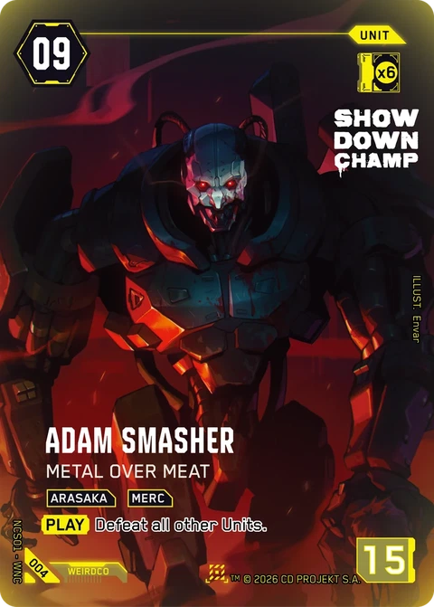 Adam Smasher: Metal Over Meat - Cyberpunk TCG card