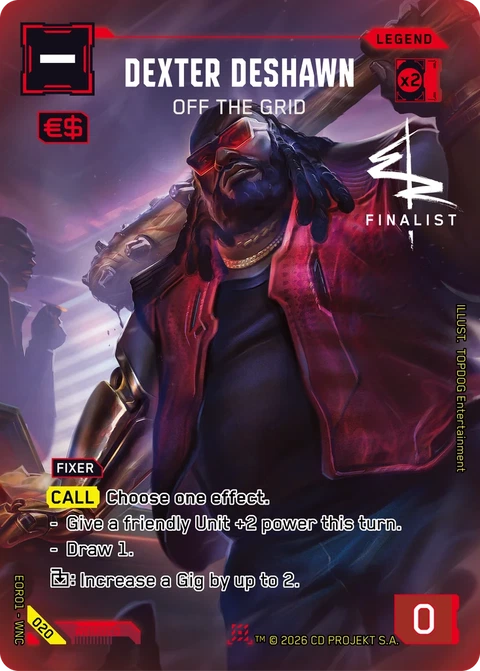 Dexter DeShawn: Off the Grid - Cyberpunk TCG card