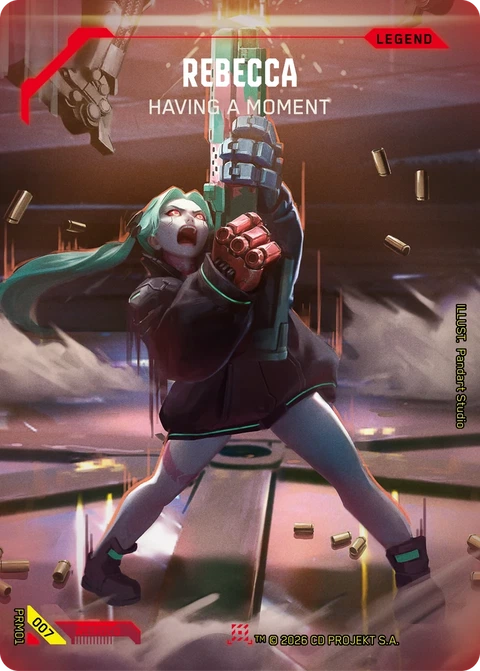 Rebecca: Having a Moment - Cyberpunk TCG card
