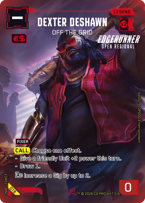 Dexter DeShawn: Off the Grid - Cyberpunk TCG card