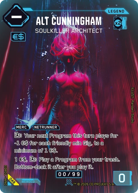 Alt Cunningham: Soulkiller Architect - Cyberpunk TCG card