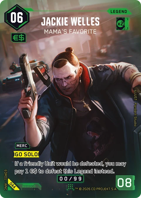 Jackie Welles: Mama's Favorite - Cyberpunk TCG card