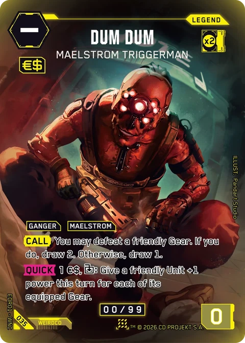 Dum Dum: Maelstrom Triggerman - Cyberpunk TCG card