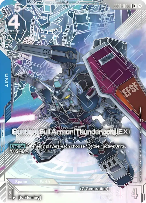 Gundam Full Armor (Thunderbolt) (EX) - Gundam Card Game card