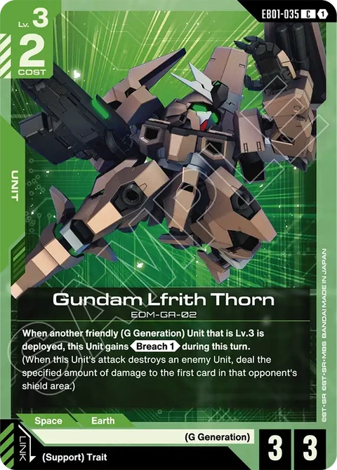 Gundam Lfrith Thorn - Gundam Card Game card