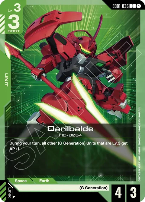 Darilbalde - Gundam Card Game card