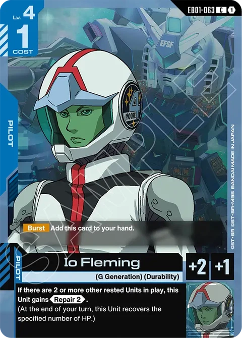 Io Fleming - Gundam Card Game card