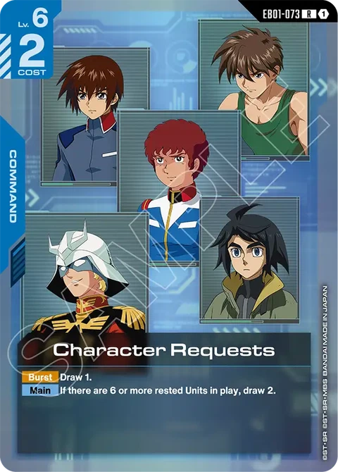 Character Requests - Gundam Card Game card