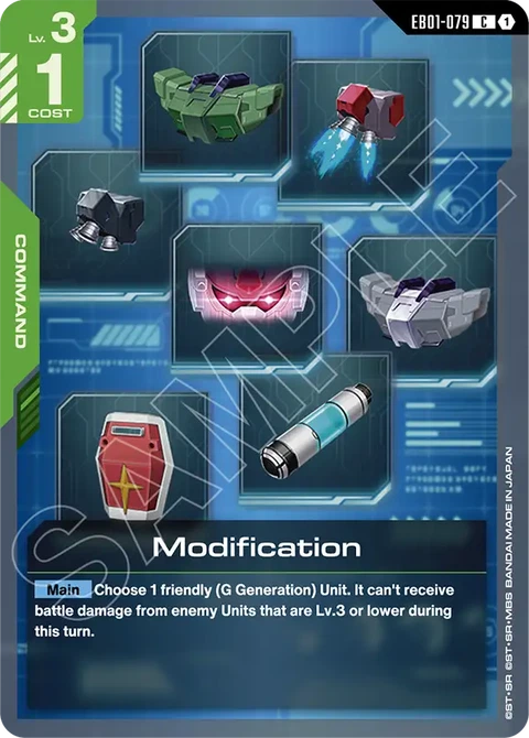 Modification - Gundam Card Game card