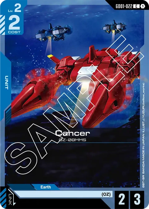 Cancer - Gundam Card Game card