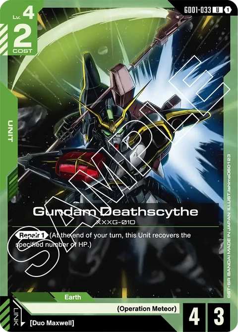 Gundam Deathscythe - Gundam Card Game card