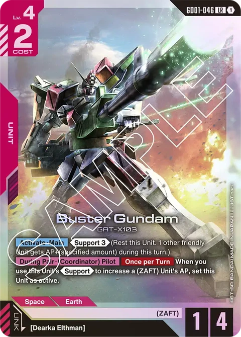 Buster Gundam - Gundam Card Game card